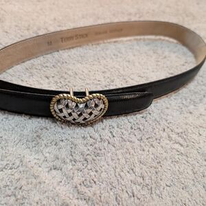 terry stack Women's Black and Silver Belt